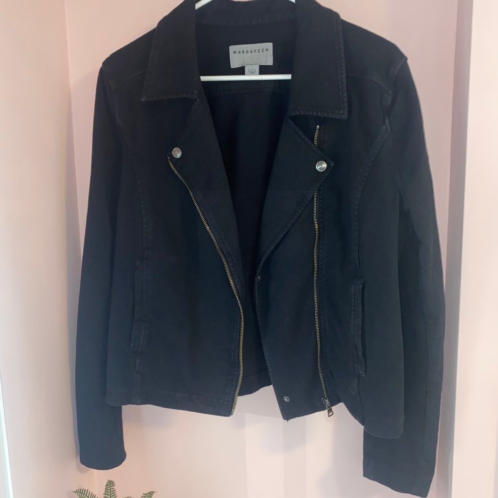 Anthropologie Merrakech Freeway Moto Jacket Size L